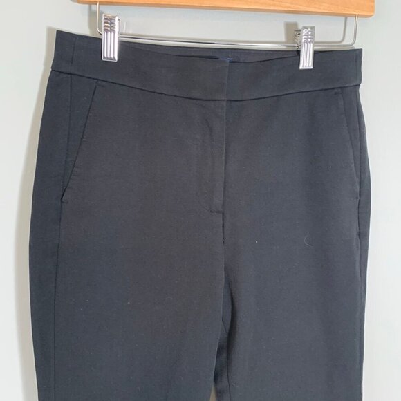 J. Crew black Kelsey flare pant cotton stretch crop length casual career pants - Picture 3 of 11